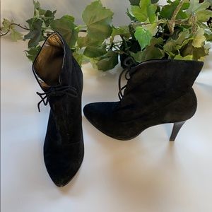 Calvin Klein Sadee bootie ankle suede high heel